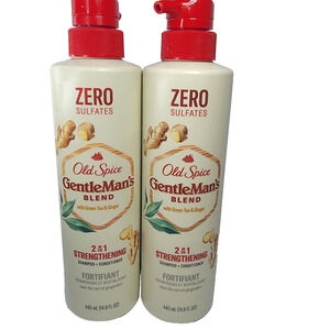 2 Pack Old Spice Gentleman's Blend Green Tea & Ginger 2 In 1 Shampoo Conditioner